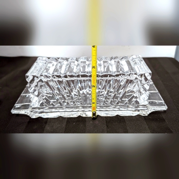 Vintage Pillar Fluted Butter Dish. - Picture 5 of 6